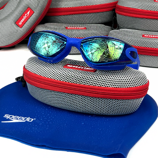 Окуляри для плавання Speedo AquaEar з берушами Сині SP02 фото