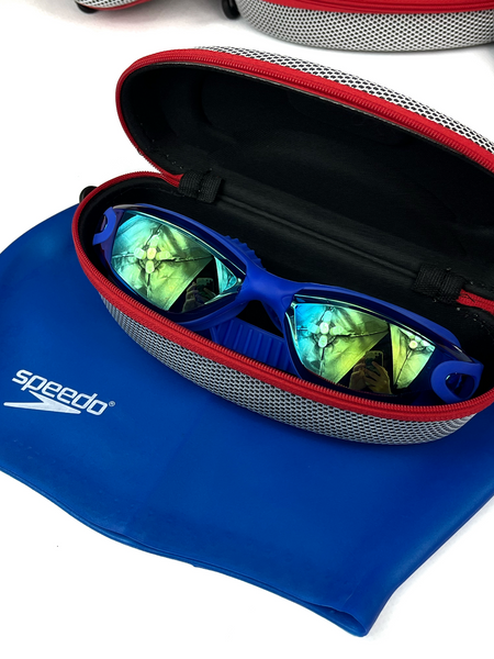 Окуляри для плавання Speedo AquaEar з берушами Сині SP02 фото