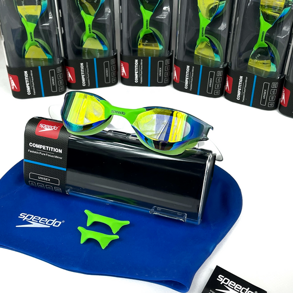Окуляри для плавання Speedo Fastskin 3D Mirror Зелені SP002 фото