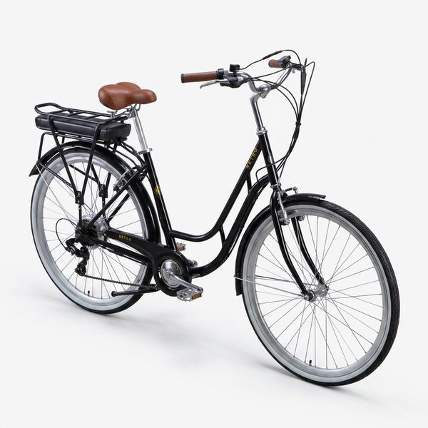Електровелосипед Dorozhnik eRETRO 28" (500 Вт, 36В, 13 А*г), чорний Dor14 фото